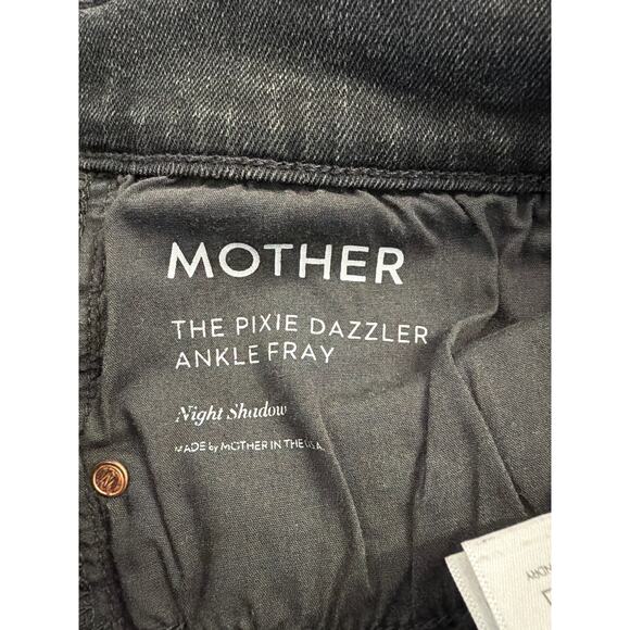 Mother Pixie Dazzler Ankle Fray distressed jeans Sz 30 - Picture 5 of 13